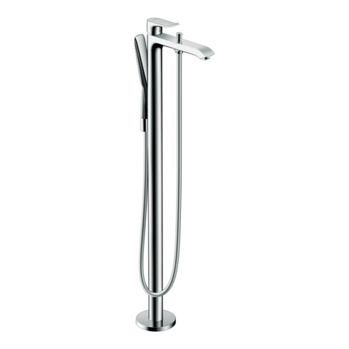 hansgrohe Fertigmontageset Metris Wannen-Einhebelmischer, bodenstehend, chrom