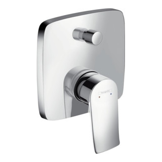 hansgrohe Einhebel-Wannenmischer METRIS Unterputz chrom