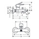 hansgrohe Einhebel-Wannenmischer TALIS E Aufputz chrom-4
