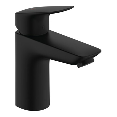 hansgrohe Einhebel-Waschtischarmatur Logis KS-Zugst.-Abl., m CSt, A 108mm, matt-sw