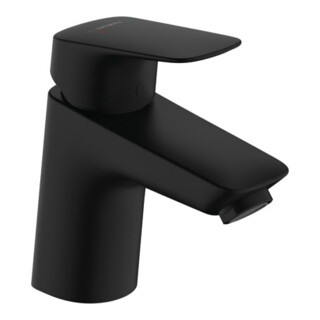 hansgrohe Einhebel-Waschtischarmatur Logis KS-Zugst.-Abl., o CSt, A 107mm, matt-sw