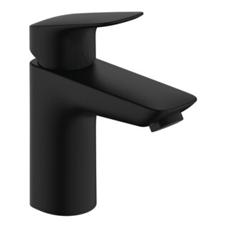 hansgrohe Einhebel-Waschtischarmatur Logis KS-Zugst.-Abl., o CSt, A 108mm, matt-sw