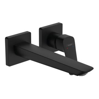 hansgrohe Einhebel-Waschtischarmatur Logis matt-sw, UP, f Wandmont., Ausl. 206mm