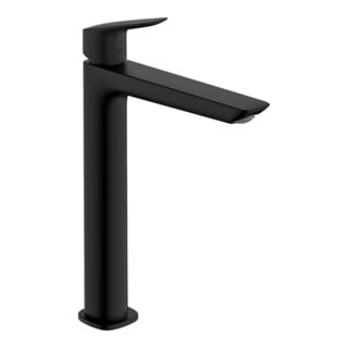 hansgrohe Einhebel-Waschtischarmatur Logis Zugst.Abl.Gar., Ausl. 172mm, matt-sw