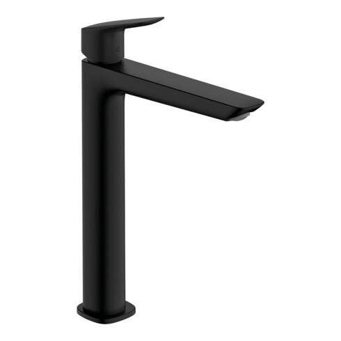 hansgrohe Einhebel-Waschtischarmatur Logis Zugst.Abl.Gar., Ausl. 172mm, matt-sw