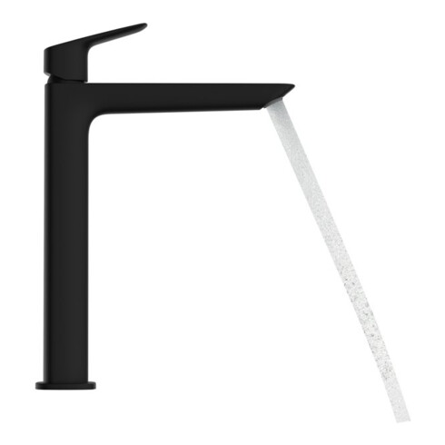 hansgrohe Einhebel-Waschtischarmatur Logis Zugst.Abl.Gar., Ausl. 172mm, matt-sw