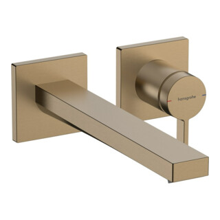 hansgrohe Einhebel-Waschtischarmatur Tecturis E A 225mm, UP, f Wandmont., brush. bron