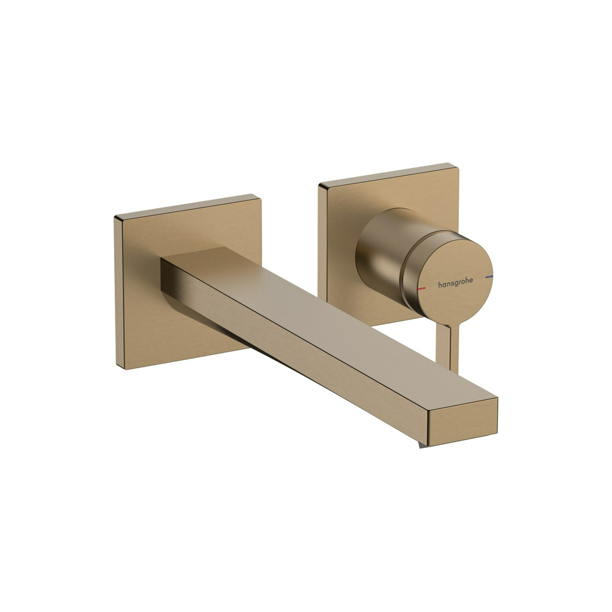 hansgrohe Einhebel-Waschtischarmatur Tecturis E A 225mm, UP, f Wandmont., brush. bron