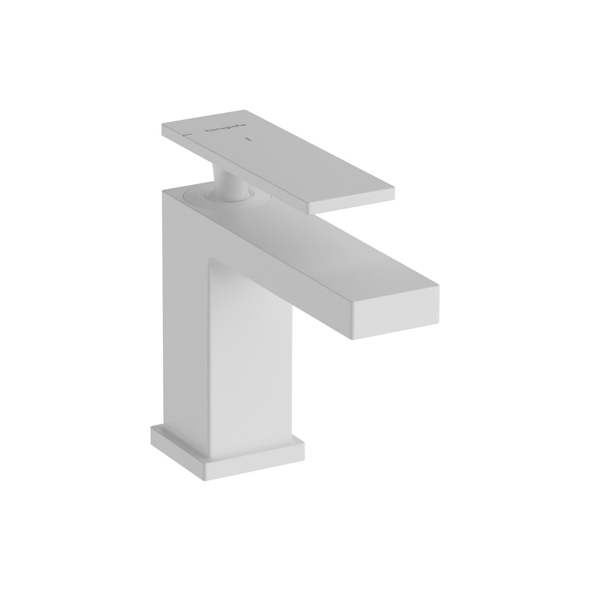 hansgrohe Einhebel-Waschtischarmatur Tecturis E Ausl. 122mm, m Zugst.Abl.Gar., mattweiß