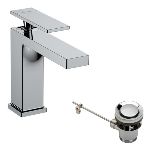 hansgrohe Einhebel-Waschtischarmatur Tecturis E Ausl. 144mm, m Zugst.Abl.Gar., chrom