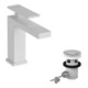 hansgrohe Einhebel-Waschtischarmatur Tecturis E Ausl. 144mm, m Zugst.Abl.Gar., mattweiß-3