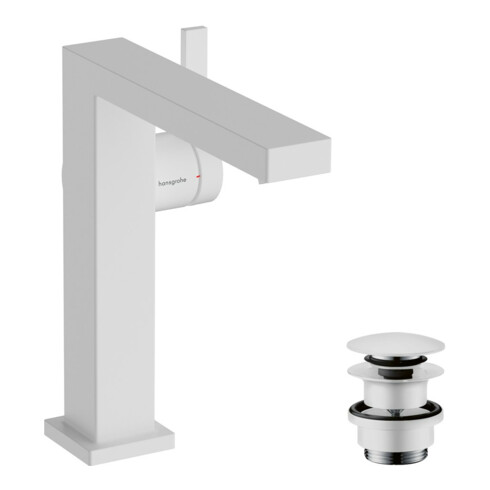 hansgrohe Einhebel-Waschtischarmatur Tecturis E Ausl. 157mm, m Push-Open-Ablaufg., m.-we