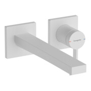 hansgrohe Einhebel-Waschtischarmatur Tecturis E Ausl. 225mm, UP, f Wandmontage, mattweiß