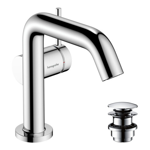 hansgrohe Einhebel-Waschtischarmatur Tecturis S Ausl. 130mm, m Push-Open-Ablaufg., chrom