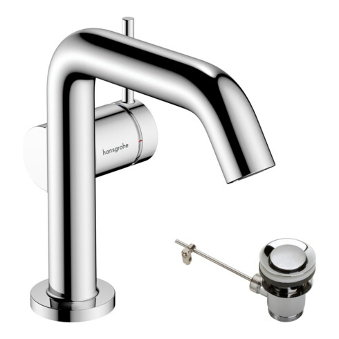 hansgrohe Einhebel-Waschtischarmatur Tecturis S Ausl. 130mm, m Zugst.Abl.Gar., chrom