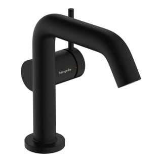 hansgrohe Einhebel-Waschtischarmatur Tecturis S Ausl. 130mm, o. Abl.garn, mattschwarz