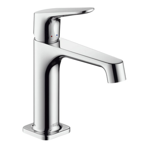 hansgrohe Waschtisch-Einhebelmischer 100 Axor Citterio M Ausl. 128mm, m Zugst.Abl.Gar., chrom