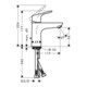hansgrohe Einhebel-Waschtischmischer 100 FOCUS DN 15, CoolStart mit Zugstangen-Ablaufgarnitur G 1 1/4" chrom-1