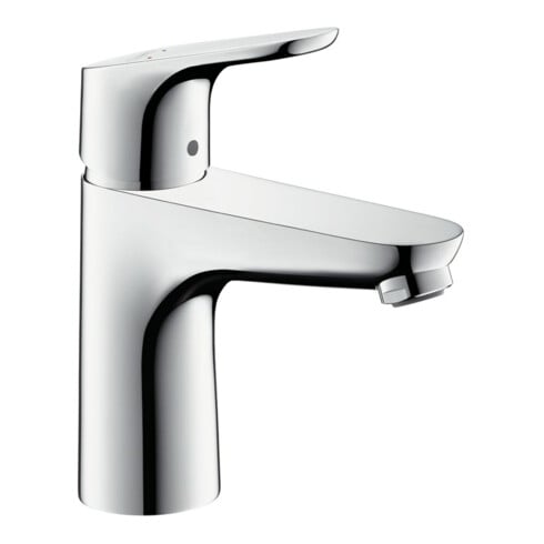 hansgrohe Waschtisch-Einhebelmischer 100 Focus mit Zugstangen-Ablaufgarnitur, chrom