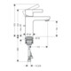 hansgrohe Einhebel-Waschtischmischer 100 METRIS S DN 15, mit Zugstangen-Ablaufgarnitur 1 1/4" chrom-1