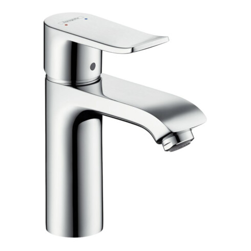 hansgrohe Waschtisch-Einhebelmischer 110 Metris mit Zugstangen-Ablaufgarnitur, chrom