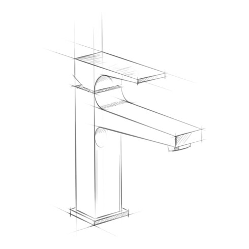 hansgrohe Waschtisch-Einhebelmischer 110 Metropol CoolSt m HG, Pus-Op-Abl, Ausl. 135mm, chr