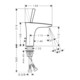 hansgrohe Einhebel-Waschtischmischer 110 PURA VIDA DN 15, mit Zugstangen-Ablaufgarnitur 1 1/4" white chrom-3