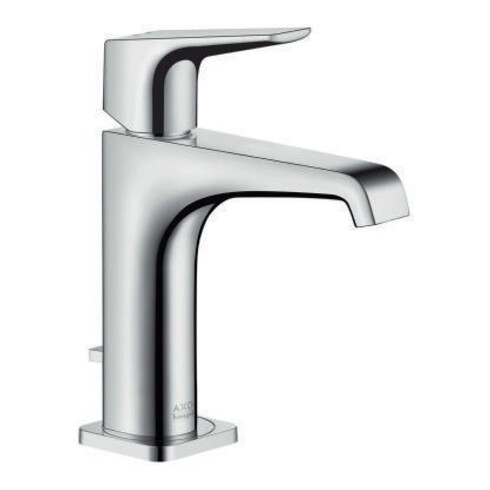 hansgrohe Einhebel-Waschtischmischer 125 E AXOR CITTERIO DN 15, mit Hebelgriff mit Zugstangen-Ablaufgarnitur 1 1/4" chrom