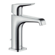 hansgrohe Einhebel-Waschtischmischer 125 E AXOR CITTERIO DN 15, mit Hebelgriff mit Zugstangen-Ablaufgarnitur 1 1/4" chrom