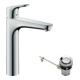 hansgrohe Waschtisch-Einhebelmischer 190 Focus mit Zugstangen-Ablaufgarnitur, chrom-3
