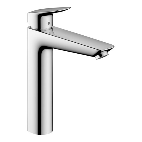 hansgrohe Waschtisch-Einhebelmischer 190 Logis mit Zugstangen-Ablaufgarnitur, chrom