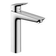 hansgrohe Waschtisch-Einhebelmischer 190 Logis mit Zugstangen-Ablaufgarnitur, chrom