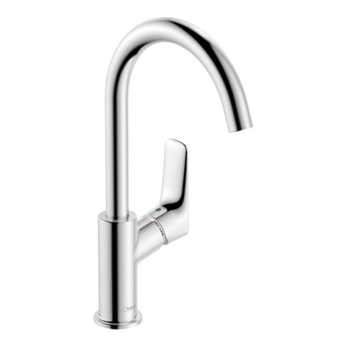 hansgrohe Waschtisch-Einhebelmischer 210 Logis m Zugst.Abl.Gar., m Schwenkausl., chrom