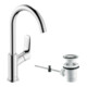 hansgrohe Waschtisch-Einhebelmischer 210 Logis m Zugst.Abl.Gar., m Schwenkausl., chrom-3