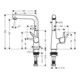 hansgrohe Einhebel-Waschtischmischer 210 TALIS S DN 15, mit Ablaufgarnitur G 1 1/4", Schwenkauslauf chrom-4