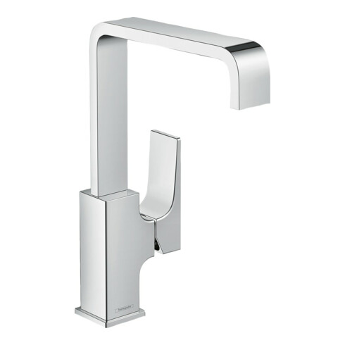 hansgrohe Waschtisch-Einhebelmischer 230 Metropol m HG, Pus-Op-Abl, Ausl. 165mm, chr