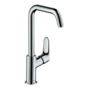 hansgrohe Waschtisch-Einhebelmischer 240 Focus m Zugst.Abl.Gar., m Schwenkausl., chrom