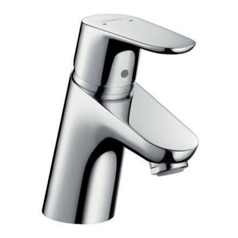 hansgrohe Einhebel-Waschtischmischer 70 FOCUS DN 15 mit Push-Open Ablaufgarnitur chrom