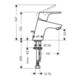 hansgrohe Einhebel-Waschtischmischer 70 FOCUS DN 15 mit Zugstangen-Ablaufgarnitur 1 1/4" chrom-5