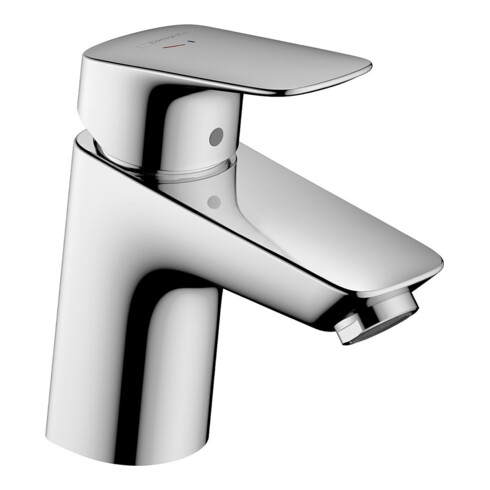 hansgrohe Waschtisch-Einhebelmischer Logis 70 CoolSt mit Zugstangen-Ablaufgarnitur, chrom