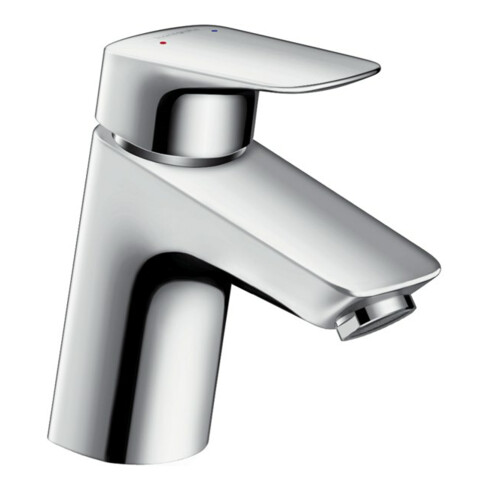 hansgrohe Waschtisch-Einhebelmischer 70 Logis ND, f off WW-Bere, m Pus-Op-Abl, chr