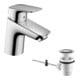 hansgrohe Waschtisch-Einhebelmischer 70 Logis mit Zugstangen-Ablaufgarnitur, chrom-3