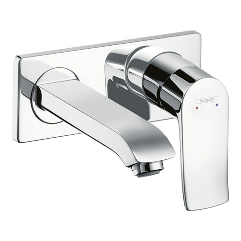 hansgrohe Fertigmontageset Metris Ausl. 165mm, UP-Waschtisch-Einhebelmischer, chrom