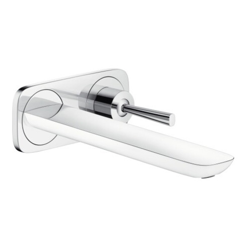 hansgrohe Einhebel-Waschtischmischer PURA VIDA DN 15, Unterputz Auslauf 225 mm white chrom