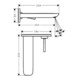 hansgrohe Einhebel-Waschtischmischer PURA VIDA DN 15, Unterputz Auslauf 225 mm white chrom-3