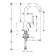 hansgrohe Einhebel-Waschtischmischer TALIS S mit Zugknopf-Ablaufgarnitur 1 1/4" chrom-4