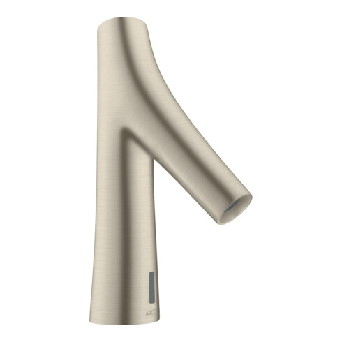 hansgrohe Elektronischer Waschtischmischer Axor Starck Organic m Temp-Voreinst, Batt, brush. ni.