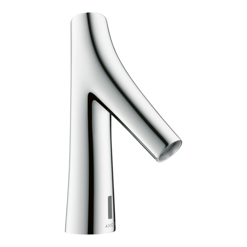 hansgrohe Elektronischer Waschtischmischer Axor Starck Organic m Temp.-Voreinst., Batteriebetr., chrom