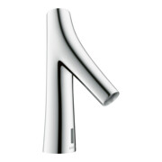 hansgrohe Elektronischer Waschtischmischer Axor Starck Organic m Temp.-Voreinst., Batteriebetr., chrom