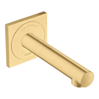 hansgrohe Elektronischer Waschtischmischer Axor Uno UP, Ausladung 161mm, brushed gold optic